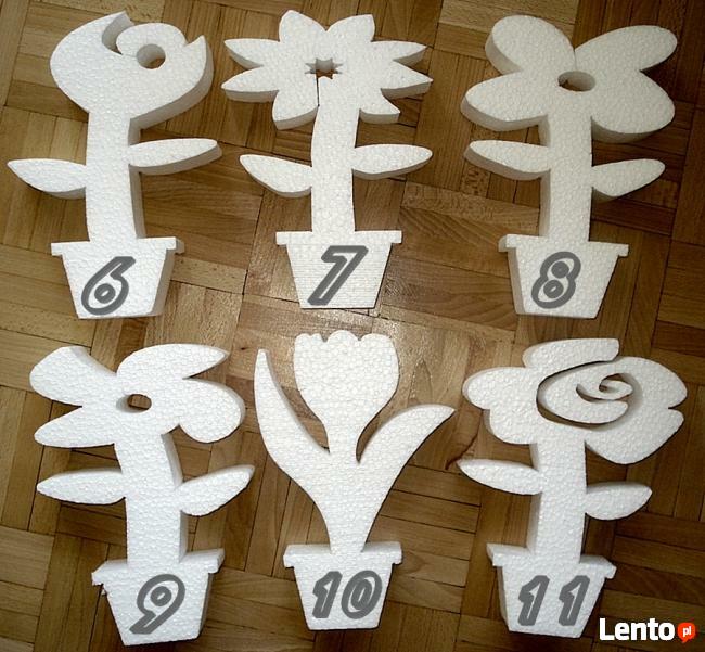 Kwiaty styropioanowe - Pakiet 5 sztuk