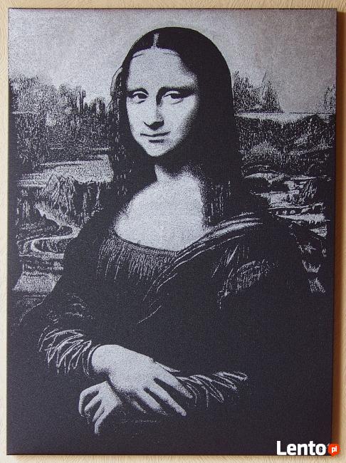 L.Da Vinci - Mona Lisa | obraz na blasze... | grawerka