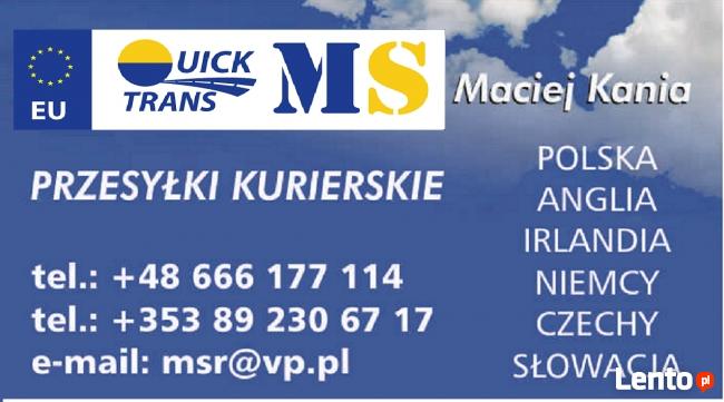 Transport,przeprowadzki POLSKA,ANGLIA,IRLANDIA