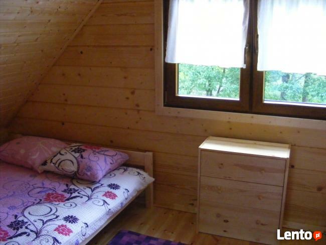 Domek drewnia na jeziorem