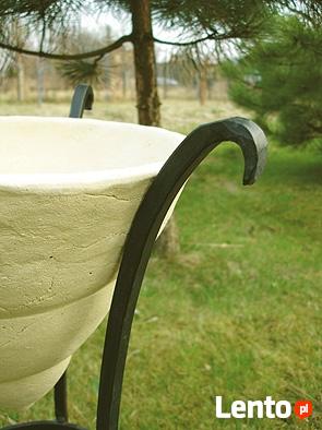 Donica ceramiczna mrozoodporna + stojak 80 cm.