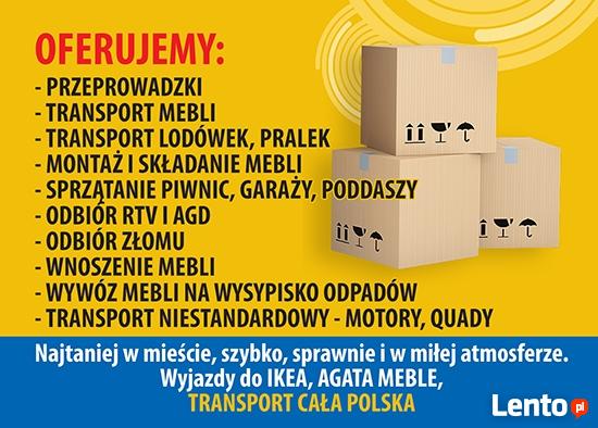 Przeprowadzki, Tani Transport Elbląg, Bagażówka, Transport C