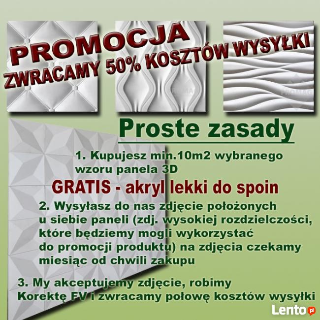 Panele ścienne 3d płytki dekoracyjne gipsowe