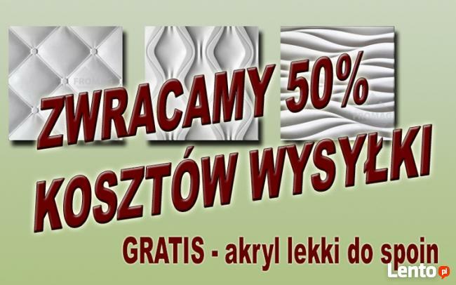 Panele ścienne 3d płytki dekoracyjne gipsowe