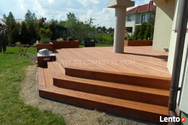 Tarasy z drewna, tarasy drewniane, pergole, drewutnie