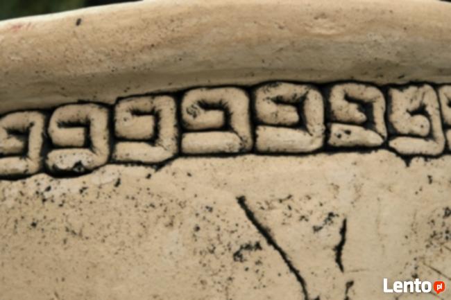 Mrozoodporna donica ceramiczna + stojak 80 cm.