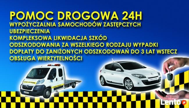 POMOC DROGOWA HOLOWANIE PO WYPADKU KOLIZJI AWARI