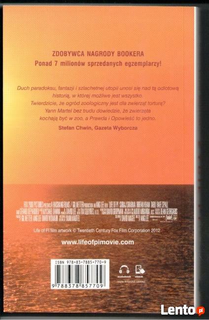 Sprzedam książkę Życie Pi