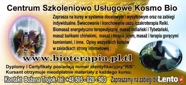 Kurs masażu Kleopatry bambusami Klimuszki REIKI świecownia