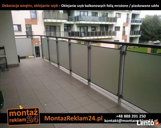 Oklejanie okien folią matową, mleczną, szkło mrożone - Warsz