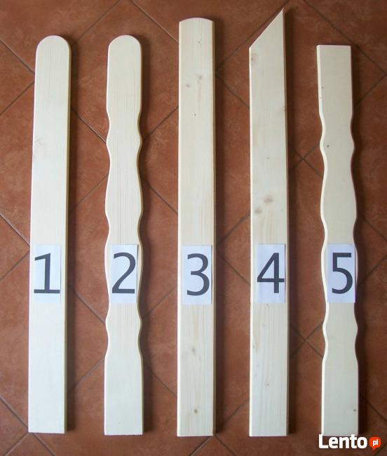 Sztachety drewniane do 2 m ( 1m - 4,50 zł ) płot balustrada