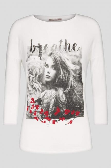 Bluzka z metalicznym nadrukiem Orsay