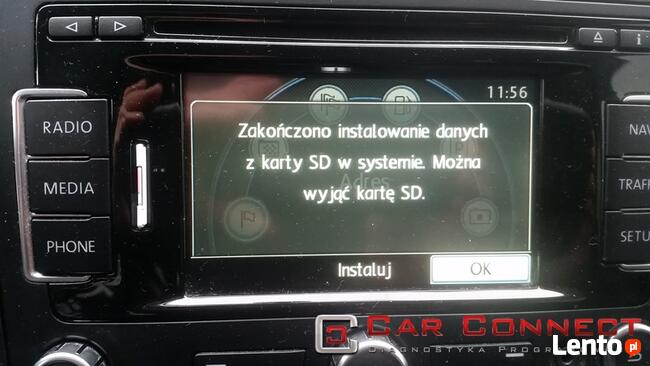 Volkswagen VW język polski menu nawigacja Warszawa RNS 310 5