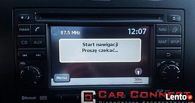 Nissan polskie menu język polski Warszawa nawigacja LCN1