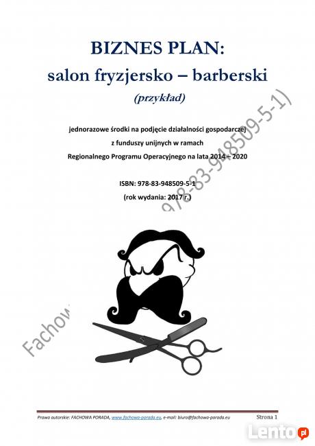 BIZNESPLAN – salon fryzjersko - barberski (przykład)