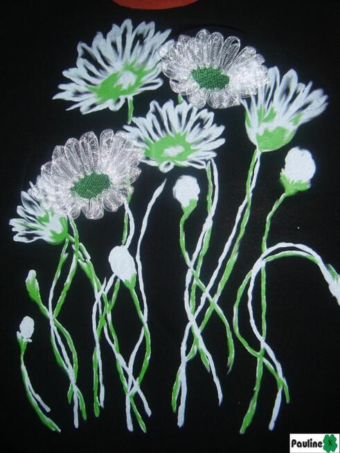 haft komputerowy łączymy z sitodrukiem, haft tasiemką,nadruk