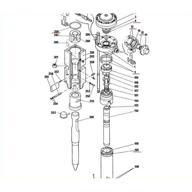 BRH501 zestaw uszczelnień do młota hydraulicznego