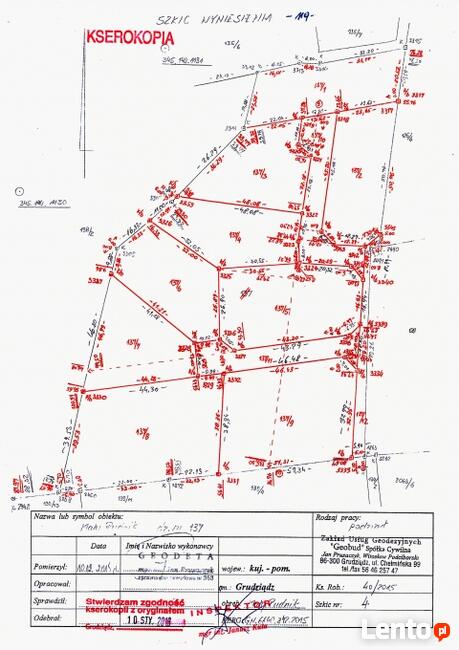 3 działki budowlane Mały Rudnik k. Grudziądza