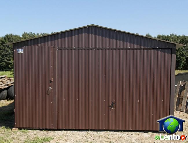 Garaże blaszane 4x6 Blaszak brąz dwuspad montaż dowóz gratis