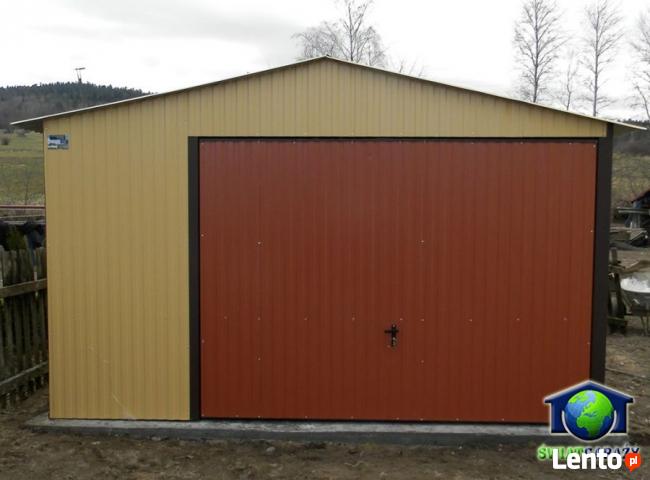 Garaże blaszane 4x6 Blaszak brąz dwuspad montaż dowóz gratis