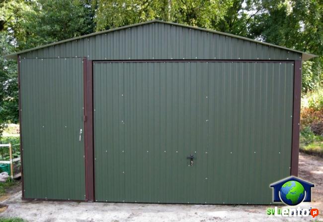 Garaże blaszane 4x6 Blaszak brąz dwuspad montaż dowóz gratis