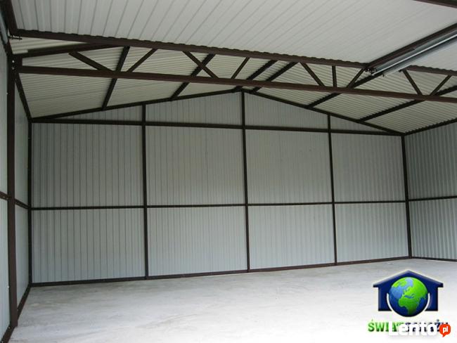 Garaże Blaszane 6x5 Blaszaki Brąz transport i montaż gratis