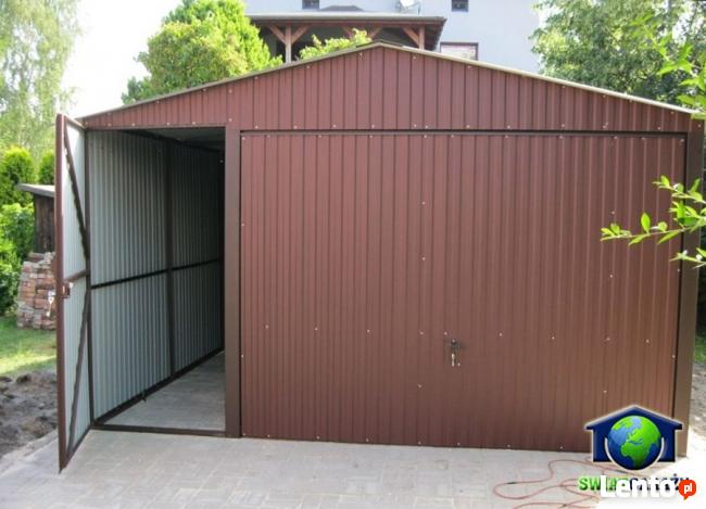 Garaże blaszane 4x6 Blaszak brąz dwuspad montaż dowóz gratis