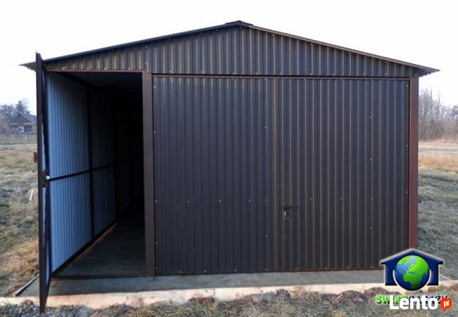 Garaże blaszane 4x6 Blaszak brąz dwuspad montaż dowóz gratis