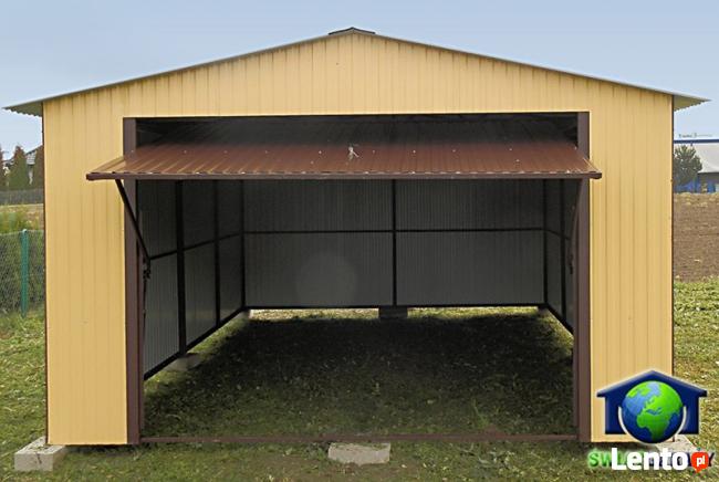 Garaże blaszane 4x6 Blaszak brąz dwuspad montaż dowóz gratis