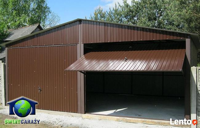 Garaże Blaszane 6x5 Blaszaki Brąz transport i montaż gratis