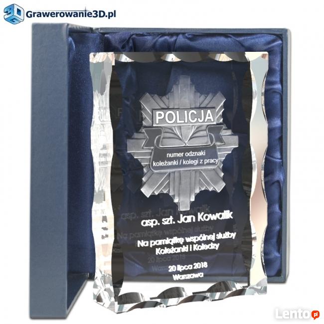 Odznaka Policyjna 3D prezent dla Policjanta emerytura