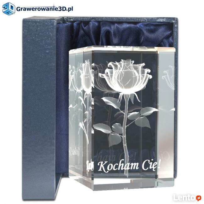 Róża 3D kwiat miłości wyjątkowy prezent na walentynki