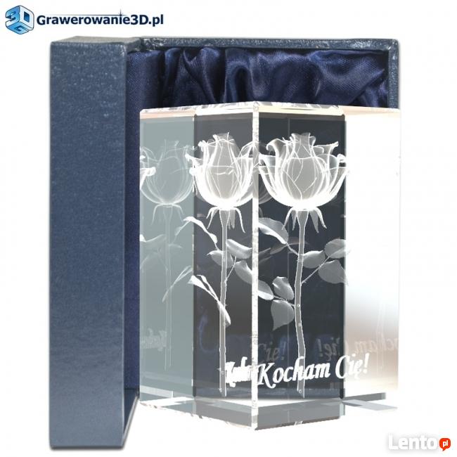 Róża 3D kwiat miłości wyjątkowy prezent na walentynki