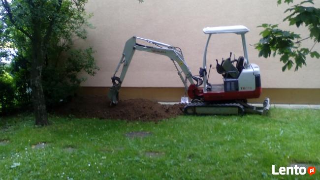 usługi minikoparką strzyżów