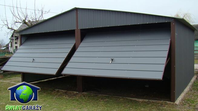 Garaże Blaszane 6x5 Blaszaki Garaż Grafit montaż Gratis