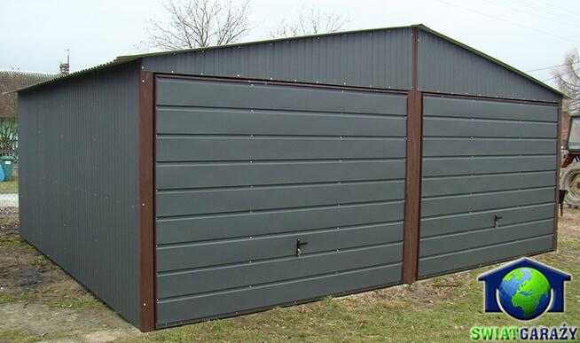 Garaże Blaszane 6x5 Blaszaki Garaż Grafit montaż Gratis