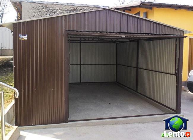 Garaże blaszane 4x5 Blaszaki Brąz montaż i transport gratis