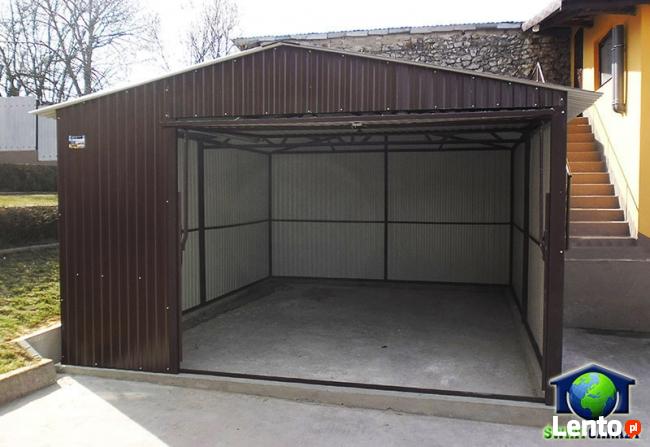Garaże blaszane 4x5 Blaszaki Brąz montaż i transport gratis