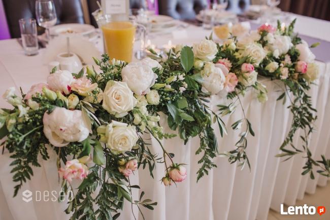 Dekoracje sali weselnej