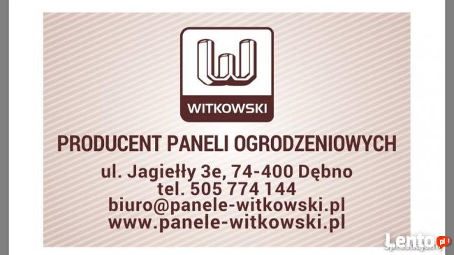PANELE OGRODZENIOWE-FIRMA WITKOWSKI