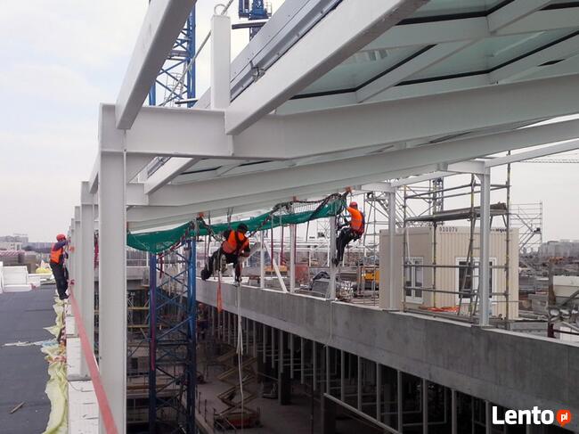 Siatki asekuracyjne,zabezpieczające - wynajem, sprzedaż