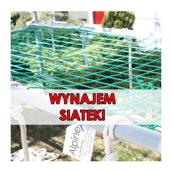 Siatki asekuracyjne, zabezpieczające - wynajem, sprzedaż