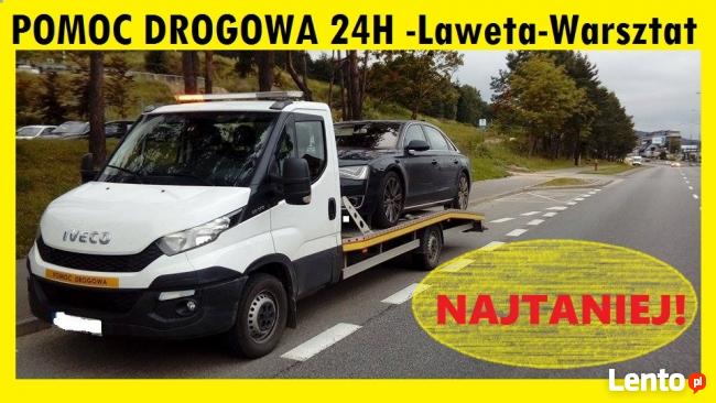 Pomoc Drogowa 24H * Holowanie pojazdów * Laweta * Warsztat *
