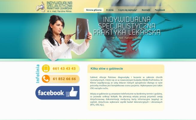 Strona www dla przychodni lekarskiej, strona www dla lekarza