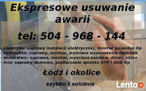 wymiana montaż zamka łódź zgierz aleksandrów 504-968-144