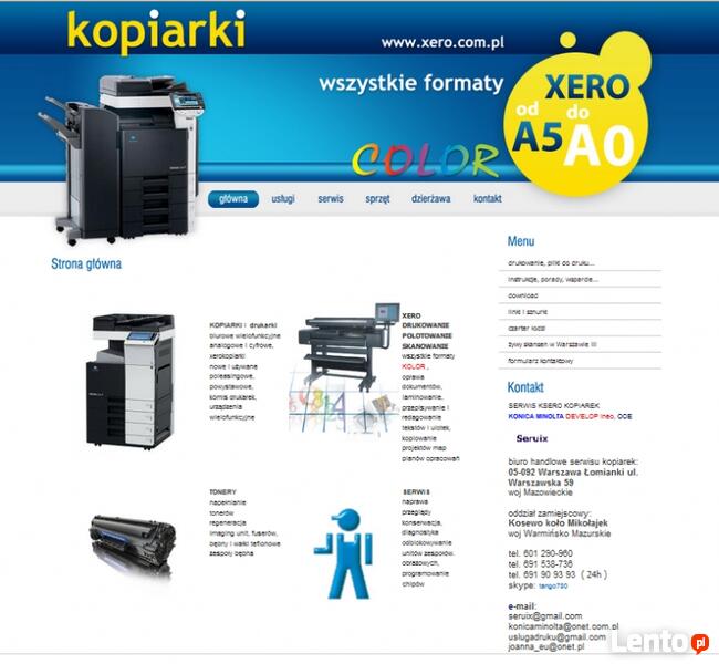 Ksero, drukarka skaner A4/ A3, sieć, usb, kolor Gwar 5 lat !