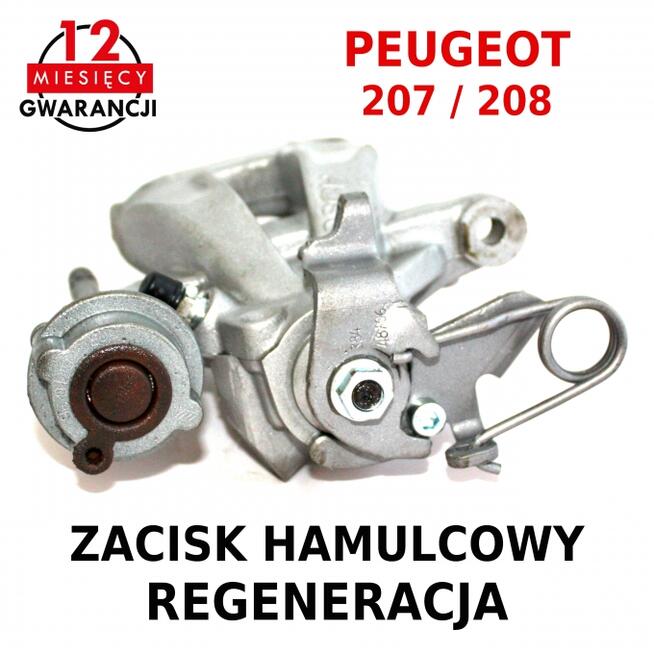 Zacisk hamulcowy PEUGEOT 207, 208 REGENERACJA