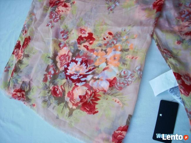 New Yorker Wiosenny Pastelowy Szal Duży Nowy