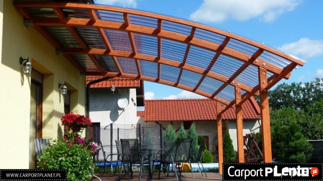 Zadaszenie tarasu z poliwęglanu pergola tarasowa drewniana