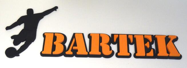 imię- samoprzylepna dekoracja 3d